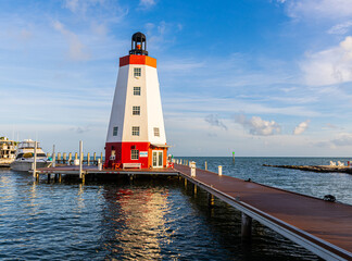 Lighthouse at Marina, Marathon,  Florida, USA