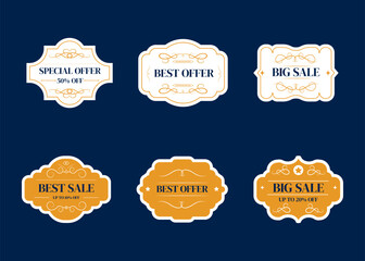 Sale banner templates design. Special offer tags. Super sale discounts. Flash sale discount. Mega sale offer. Big Sale. Special sale. Discount tag vector set