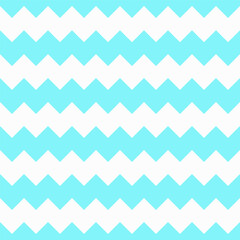 Blue and white zigzag background and pattern.