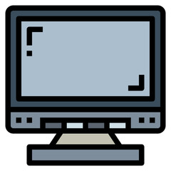 computer filled outline icon style