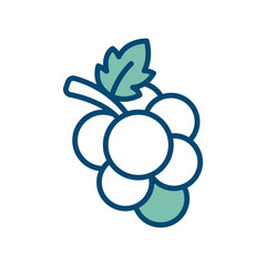 grape icon vector design template in white background