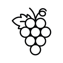 grape icon vector design template in white background