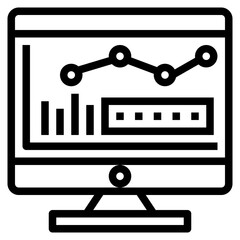 analytics line icon style