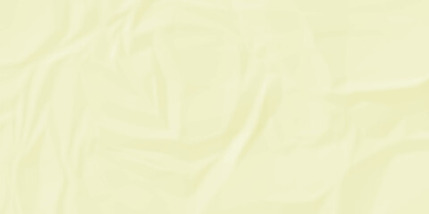 Abstract background of white silk and yellow fabric background texture and yellow color crumpled paper texture background. yellow crumpled and Wrapping paper textuter.