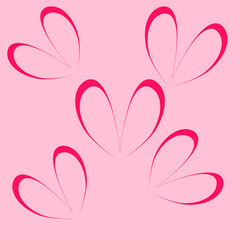pink background with flowers