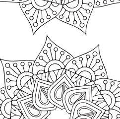 Mandala Pattern Vector abstract . Art on the wall. Coloring book Lace pattern The tattoo. Design for a wallpaper Paint shirt and tile hanna Design, Decorative circle ornament in ethnic oriental style