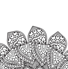 Mandala Pattern Vector abstract . Art on the wall. Coloring book Lace pattern The tattoo. Design for a wallpaper Paint shirt and tile hanna Design, Decorative circle ornament in ethnic oriental style