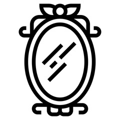 mirror line icon style