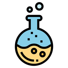 flask filled outline icon style