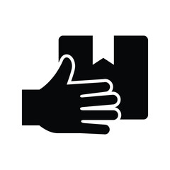 Shipping service icon vector graphic illustration