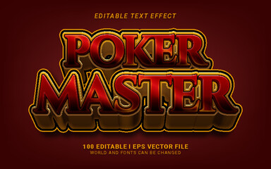 Poker Master 3D Style Text Effect