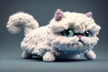 Cute cat stuffed animal.