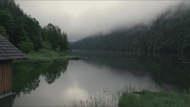 morning on the lake in Bad Aussee, Austria