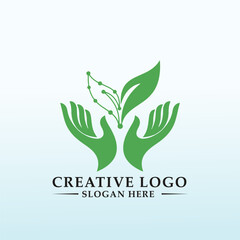 natural and personal appearance to sustainable vegetable logo