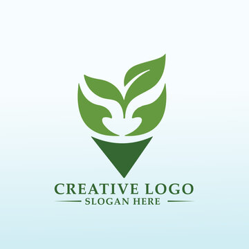 natural and personal appearance to sustainable vegetable logo