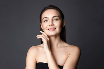 beautiful Happy young woman. pretty smiling girl