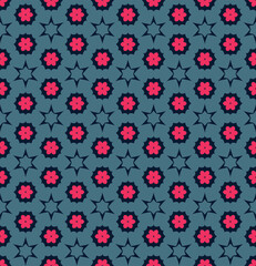 Abstract medley geometric pattern. A seamless background, vintage texture.	
