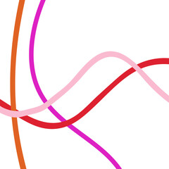 Pink Orange Grid Lines Transparent 