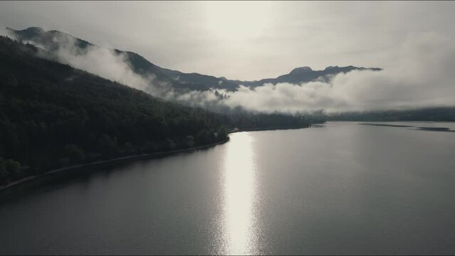 morning view of the lake