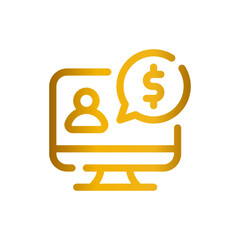 accounting gradient icon
