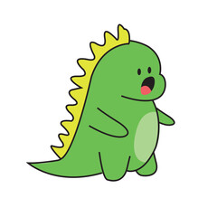 Dino Cartoon Smiley Shock