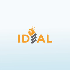 Ideal real estate vector logo design