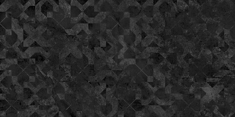 Fototapeta premium black stone marble background with seamless geometric pattern