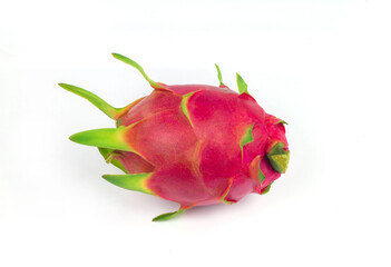 Fototapeta premium Dragon fruit horizontal. dragon fruit isolated on white background. food concept.