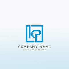 KP vector logo design idea
