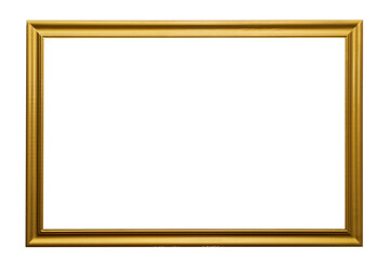 Photo frame or picture with copy space on a white isolated background