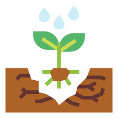 plant flat icon style