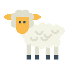sheep flat icon style