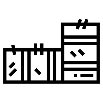 recommend clip art: hay bale line icon style