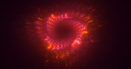 Fototapeta premium 3D rendering abstract colorful fractal light background