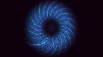 3D rendering abstract round light background