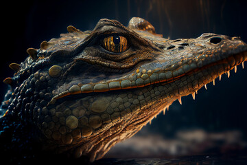 Fototapeta premium IA générative Crocodile