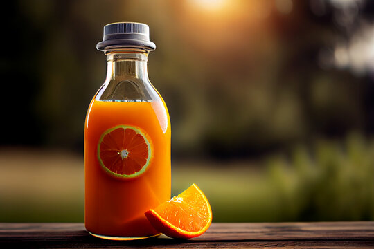 illustration de jus d'orange frais. 6434294 Art vectoriel chez
