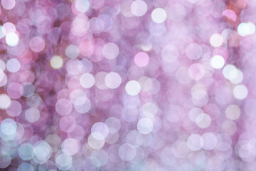 Abstract, violet light bokeh blur pattern background. Can use to display or montage on product. Material electricity for creative idea concept celebration, glitter magic. Blank free space for text.