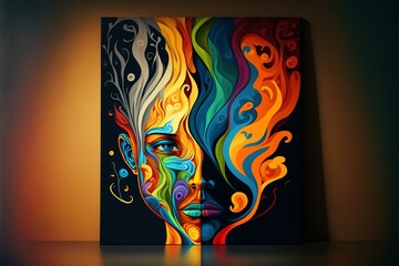 Emotional intelligence Abstract Art (generative AI)