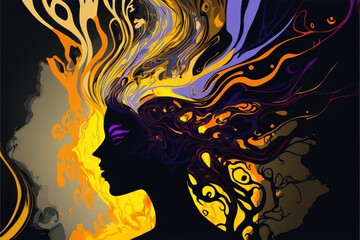 Emotional resilience Abstract Art (generative AI)
