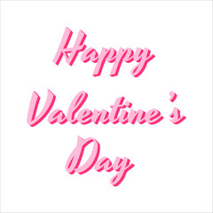 Valentine`s Day Letttering