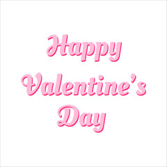 Valentine`s Day Letttering