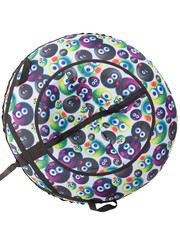 Sledding tube for winter outdoors active recreation.