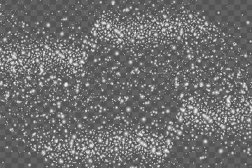 Beautiful sparks shine with special light. Vector sparkles on a transparent background.