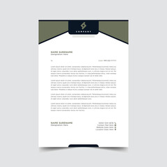Professional letterhead template design vector illustration
