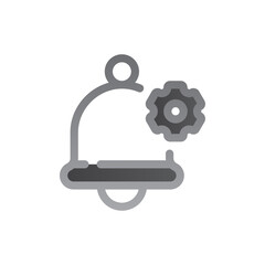 Fototapeta premium alarm two tone gradient icon