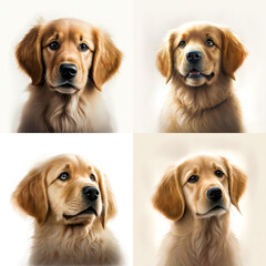 Golden-Retriever und Labrador - freigestellt &ndash; Generative AI