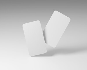 Group of minimal business card mockup template with copy space for your logo or graphic design