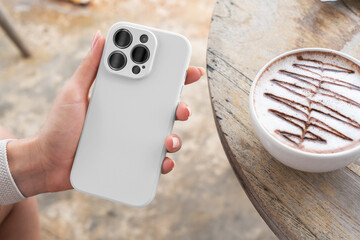 iPhone 14 pro clear case mockup