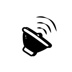 Megaphone doodle illustration, hand drawn loudspeaker icon. Vector illustration